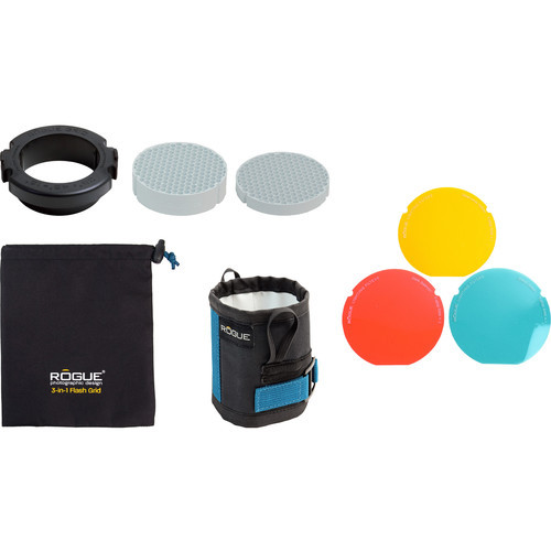 Rogue Photographic Design 3-in-1 Flash Grid with 3-Gel Starter Kit (White Inserts)
