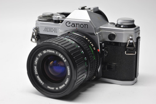 Pre-Owned - Canon AE-1 SILVER  W/ 35-70mm FD Zoom Lens