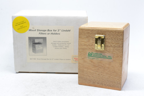 Pre-Owned Lindahl Wood Storage Box for 3''Lindahl Filters or Holders