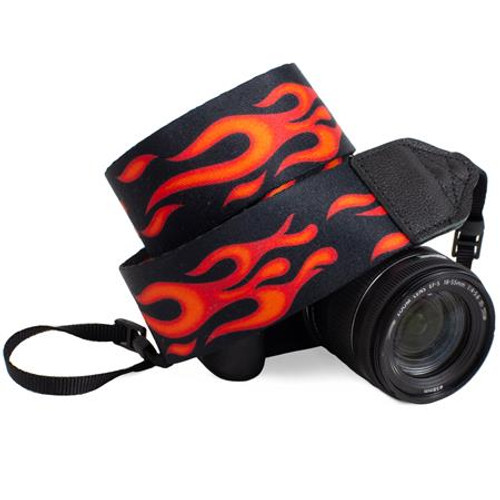 Perri's Leathers CSP-58 2" Polyester Camera Strap, Flames