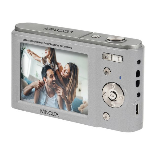 MINOLTA® MND20 44 MP / 2.7K Ultra HD Digital Camera (Silver)