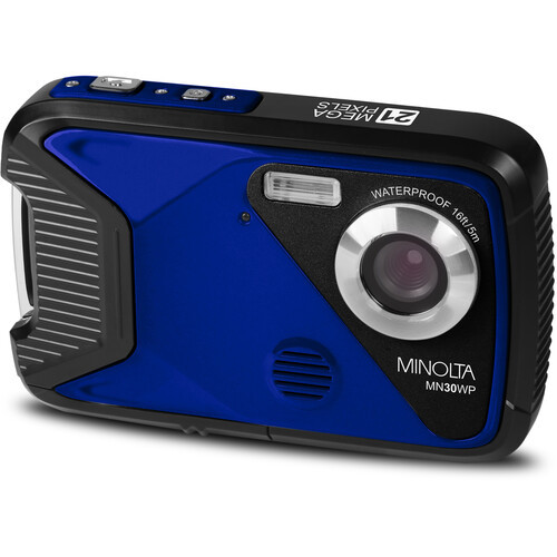 MINOLTA® MN30WP 21 MP / 1080P HD Waterproof Digital Camera (Blue)