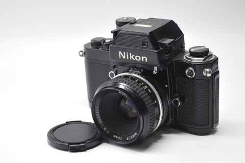 Pre-Owned - Nikon F2 Silver w/ DP-1 Photomic finder w/50mm F/2  Nikkor lens & case