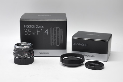 Pre-Owned Voigtlander Nokton Classic 35mm f/1.4 II Manual Focus Leica-M Mount Lens - Black