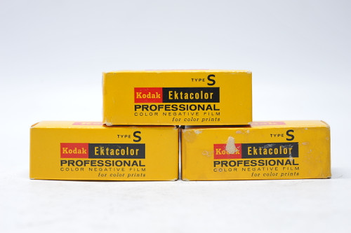 3pk of Kodak Ektacolor Type S Color Negative Film CPS 620 sealed expired 1/1971