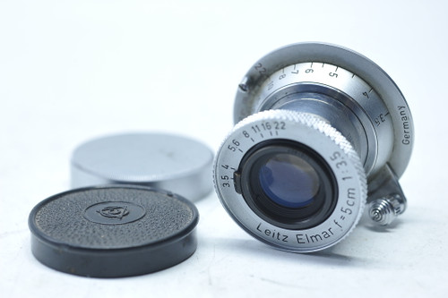 Pre-Owned - Leica 5cm (50mm) f/3.5 Elmar Collapsible (1953) Screw Mount Lens, (Total made: 3,000) SN: 1101807