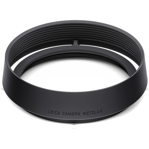 Leica Round Lens Hood Q (Aluminum, Black)