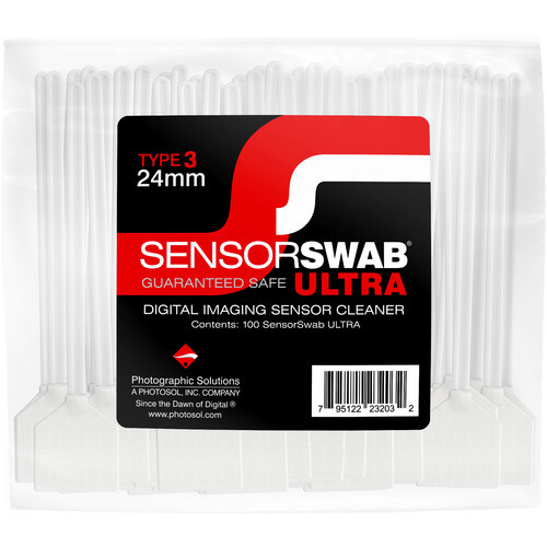 Photographic Solutions Type 3 Sensor Swab Ultra for FX or Full-Frame Sensors (100-Pack, 24mm)