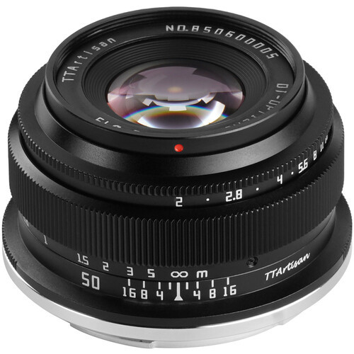 TTArtisan 50mm f/2 Lens for Micro Four Thirds (Black)