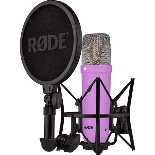 RODE NT1 Signature Series Large-Diaphragm Condenser Microphone (Purple)