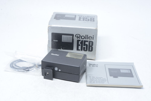 Pre-Owned - Rollei E15B Hot Shoe Flash W/ Sync PC Cord And Manual