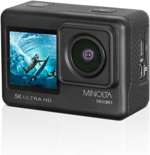 MINOLTA® MNX5K1 5K Ultra HD / 24 MP Action Camera Kit
