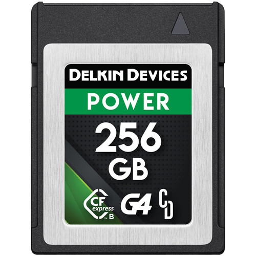 Delkin Devices 256GB PowerCFeB G4 Card + Reader Bundle