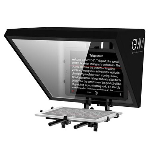 GVM TQ-L Teleprompter for Tablets and Smartphones with Bluetooth Remote and App