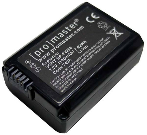 Promaster 7438 NP-FW50 Battery For Sony