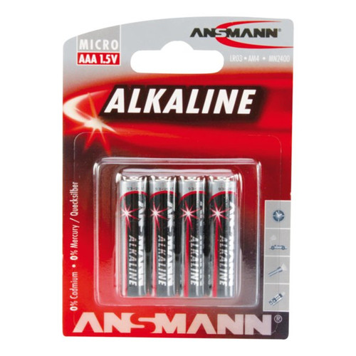 AnsmannRedline Alkaline Battery AAA / LR03 - 4 pcs