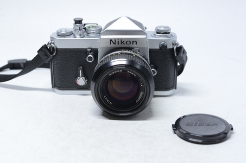 Pre-Owned - Nikon F2 Silver w/ DE-1 finder w/ Nikon 50mm F/1.4