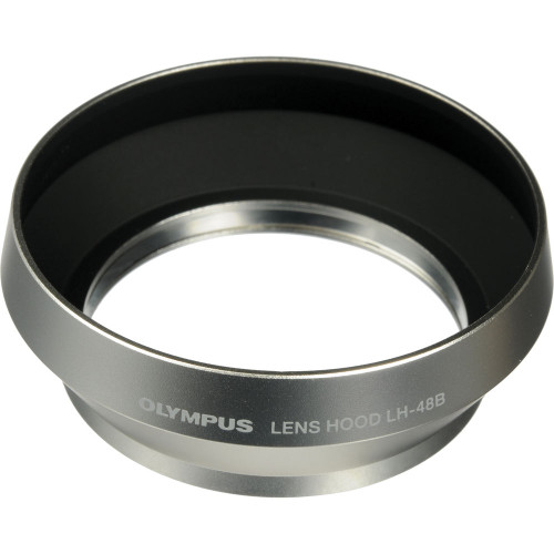 LH-48B Lens Hood for M.Zuiko Digital 17mm f/1.8 Lens (Silver)