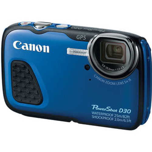 Canon PowerShot D30 Waterproof Digital Camera (Blue)