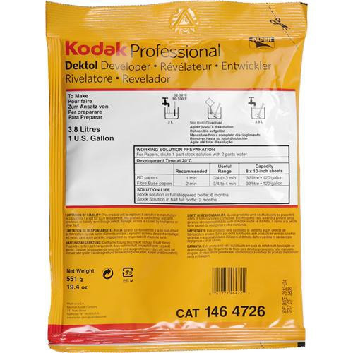 Kodak Dektol Black & White Paper Developer 5.1 oz CAT 154 3966