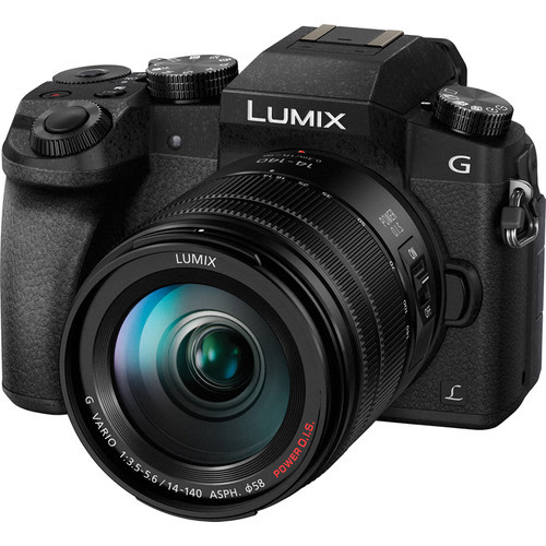 Panasonic - Lumix G7 MirrorlesS PRO Camera with 14-140mm LenS PRO (Black)