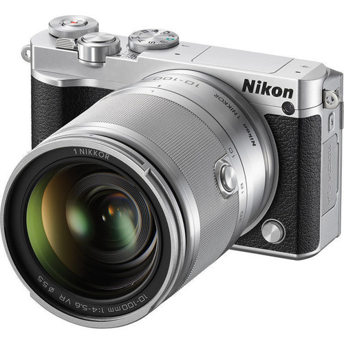 Pre-Owned - Nikon 1 J5 Mirrorless Digital Camera with 10-100mm Lens (Silver)