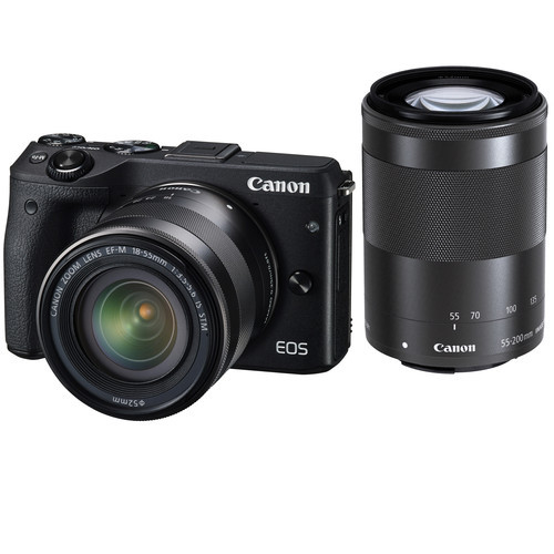 Canon EOS M3 Kit EF-M 18-55 IS STM & EF-M 55-200 IS STM