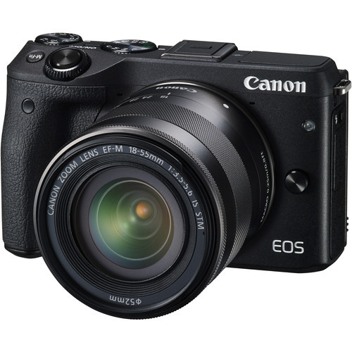 Canon EOS M3 Mirrorless Digital Camera with 18-55mm Lens (Black)