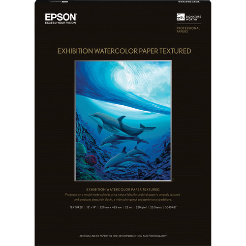 Epson Exhibition Watercolor Paper Textured 13"x19"