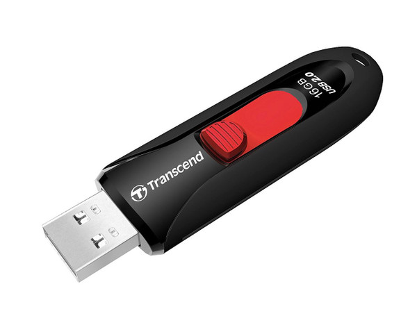 Transcend JetFlash 590 USB 2.0 16GB Flash Drive (Black) TS16GJF590K