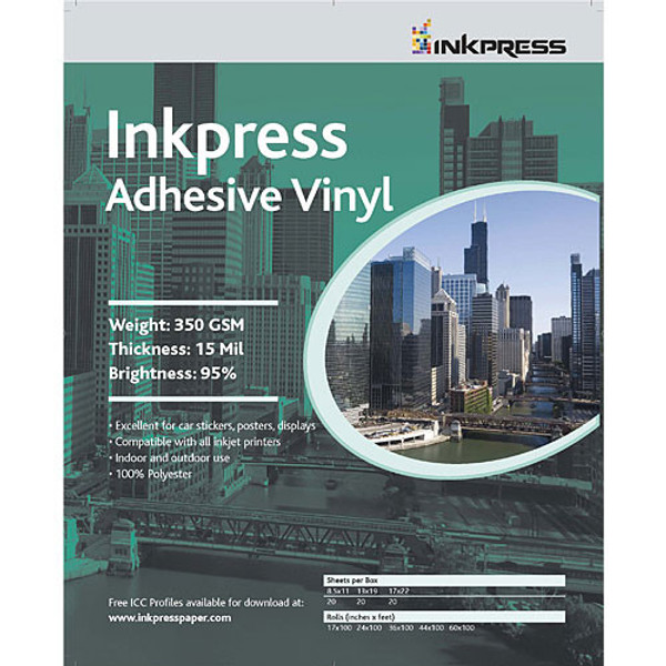 17X22 Adhesive Vinyl 20 Sheets/13Mil