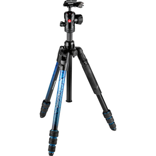 Manfrotto - Befree Advanced Travel Aluminum Tripod with Ball Head (Twist Locks, Blue)