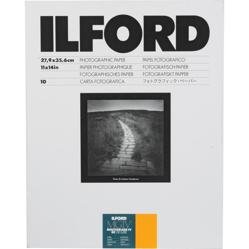 Ilford - Multigrade IV RC DeLuxe Paper (Satin, 11 x 14", 10 Sheets)