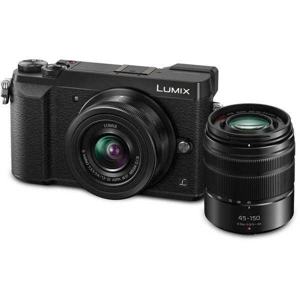 Panasonic - Lumix GX85 w/ 12-32mm & 45-150mm LenseS PRO (Black)