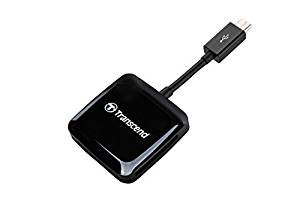 Transcend USB Micro-USB Android Smartphone Card Reader (blk)