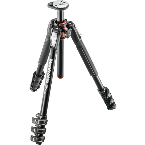 Manfrotto - MT190XPRO4 4Section Aluminum Tripod Legs with Q90 Column (Black)