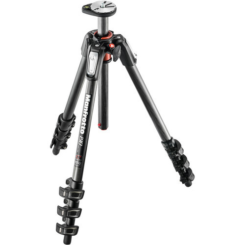 Manfrotto - MT190CXPRO4 4 Section Carbon Fiber Tripod Legs with Q90 Column (Black)