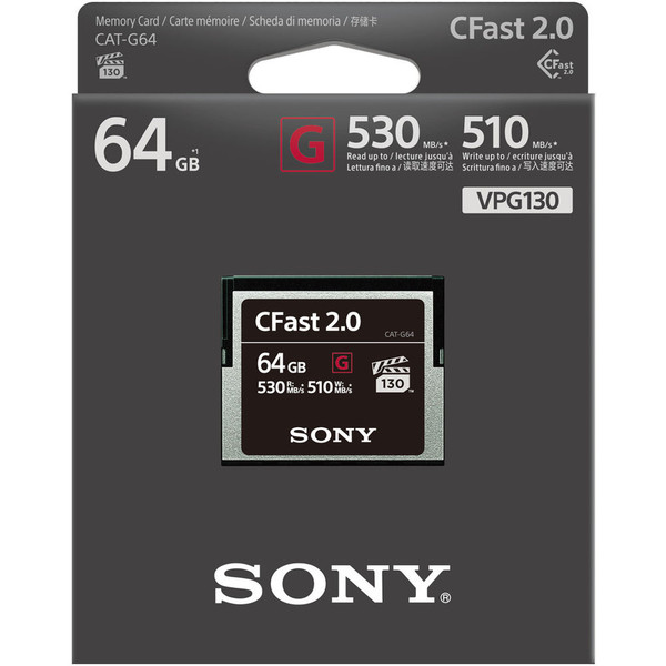 Sony - 128GB CFast 2.0 G Series Memory Card