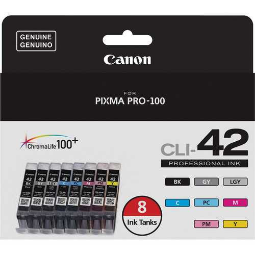 Canon CLI-42 Eight-Color Ink Tank Pack For the PIXMA PRO-100