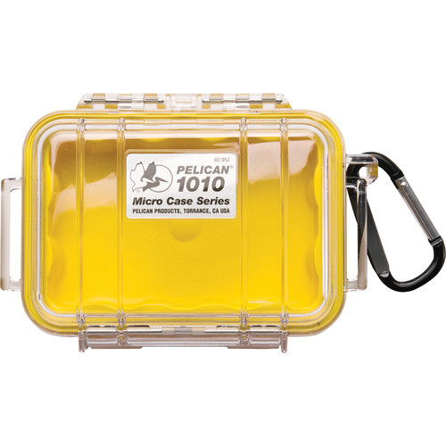 Micro Case (Clear Yellow With Colored Lining)