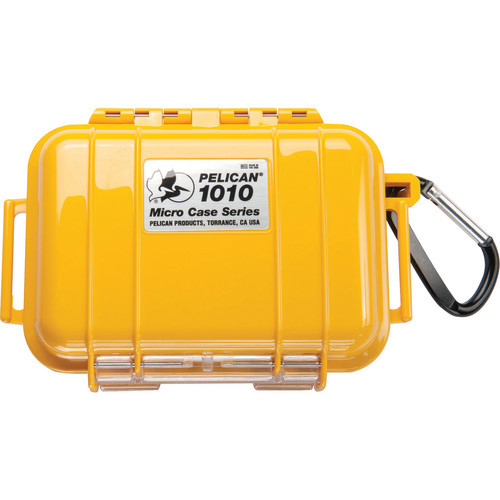 Pelican 1010 Micro Case (Solid Yellow with Black Lining) B&H # PE1010MCSY MFR # 1010-025-240