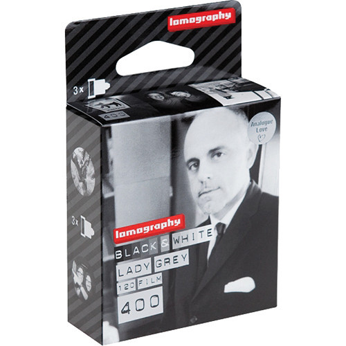 ***EXPIRED 1/2024, 5/2024*** Lomography Lady Gray 400 Black and White Negative Film (120 Roll Film, 3 Pack)