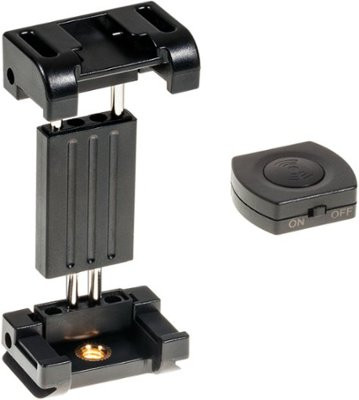 Sunpak - Pro Smartphone Mount with Bluetooth Remote for Most Cell Phones - Black