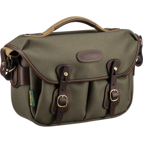 Billingham Hadley Shoulder Bag Small (Sage with Chocolate Leather Trim)