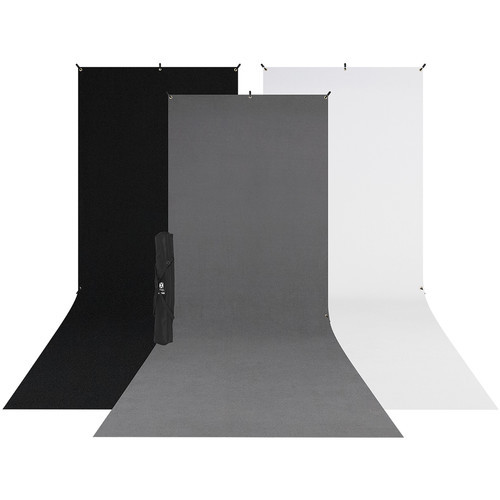Westcott - X-Drop 3-Pack Sweep Backdrop Kit (5 x 12')