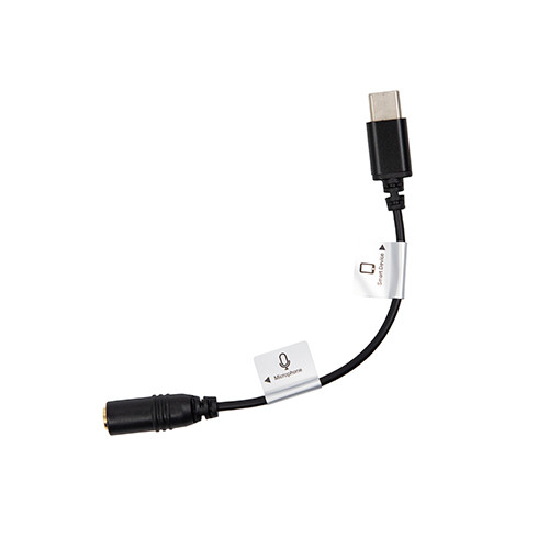 Promaster Audio Cable USB-C male straight - 3.5mm TRS female straight - 3"