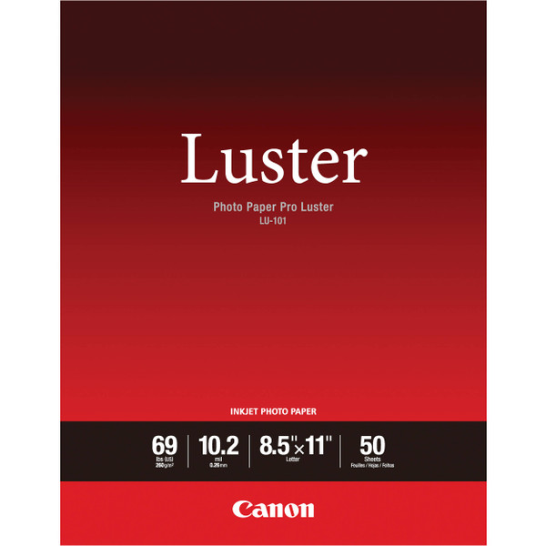 Canon Luster Photo Paper 8.5X11'',260Gsm 50 Sh LU-101