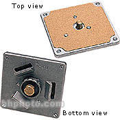 RC0 Hexagonal Mounting Plate, 4x4" Square Plate with 3/8" Thread