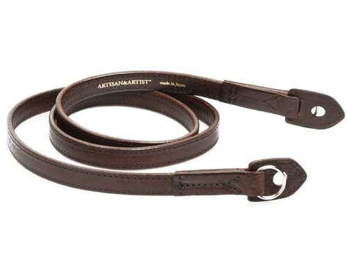 Artisan & Artist ACAM-280 Kobe Shaved-edge Leather Strap (Brown))