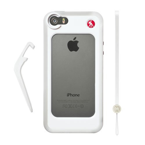 Manfrotto - KLYP White Bumper for iPhone 5/5S + kickstand + hand-wrist strap